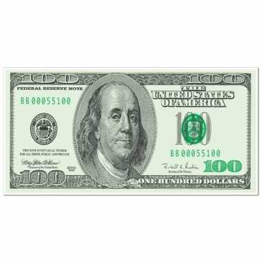 100 dollar banner 76 x 150 cm