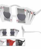 Kaartspel bril zwart voor volwassenen